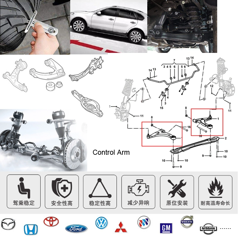 483407151c Auto Suspension Parts Lower Control Arm for VW Skoda